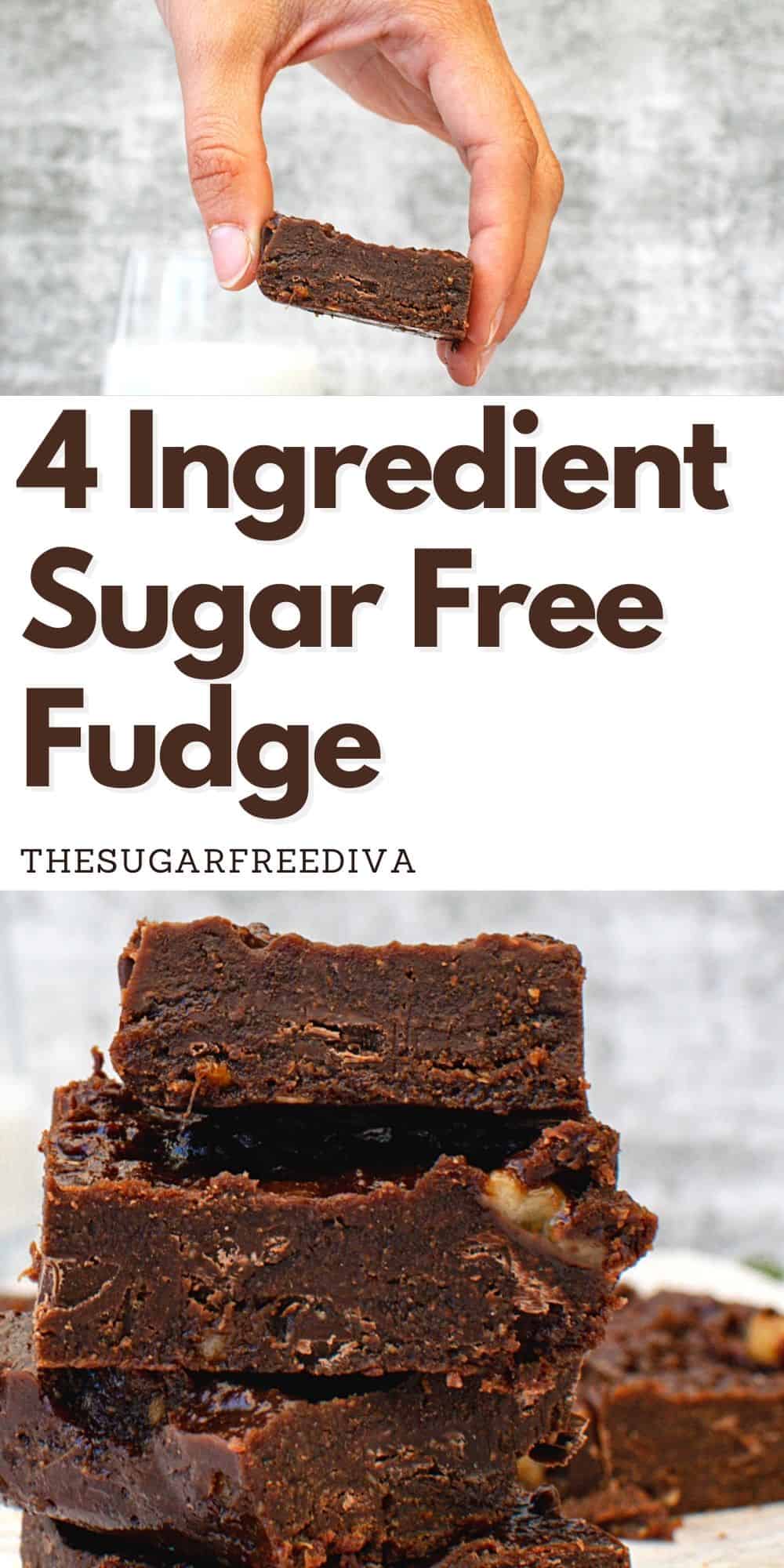 Easiest Sugar Free Fudge 4 Ingredients