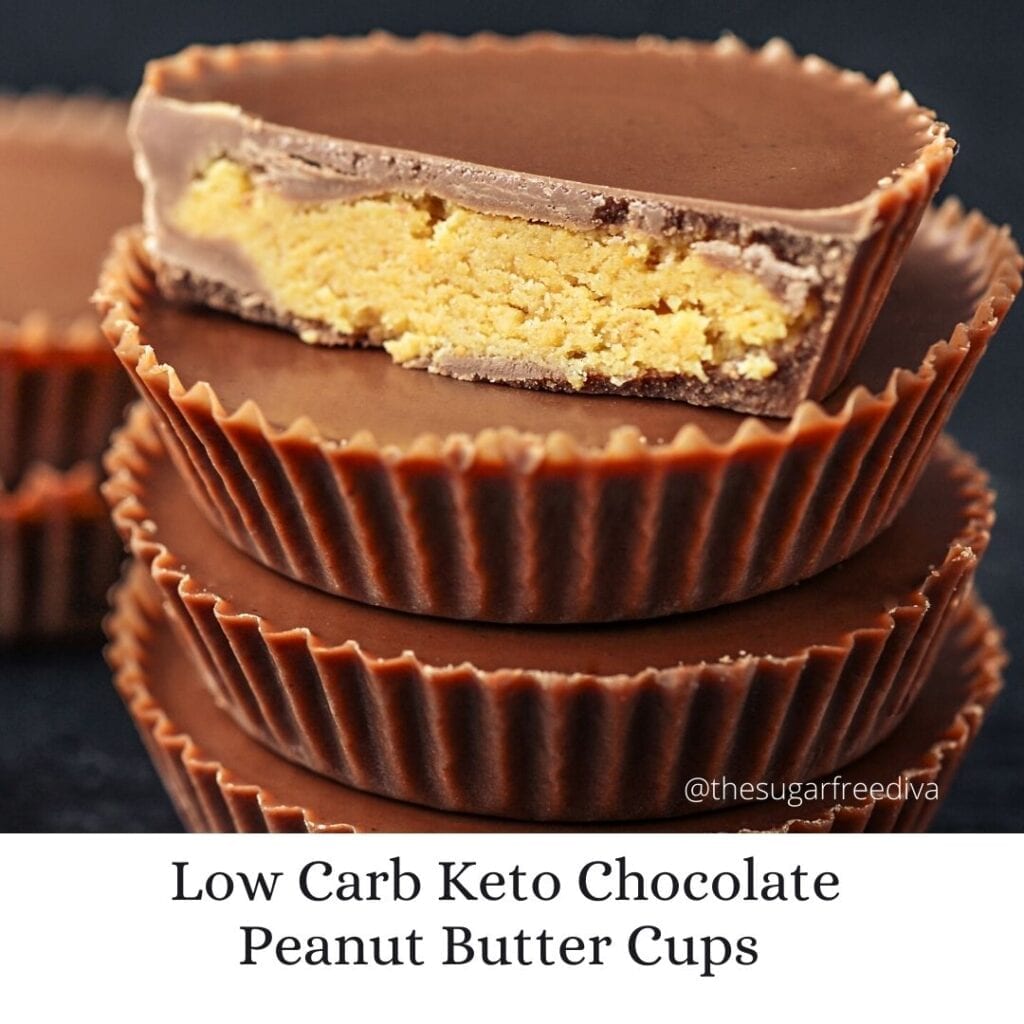 Low Carb Keto Chocolate Peanut Butter Cups THE SUGAR FREE DIVA