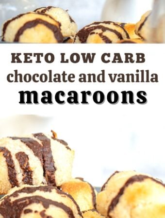 Keto Low Carb Chocolate and Vanilla Macaroons