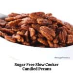 Sugar Free Slow Cooker Candied Pecans
