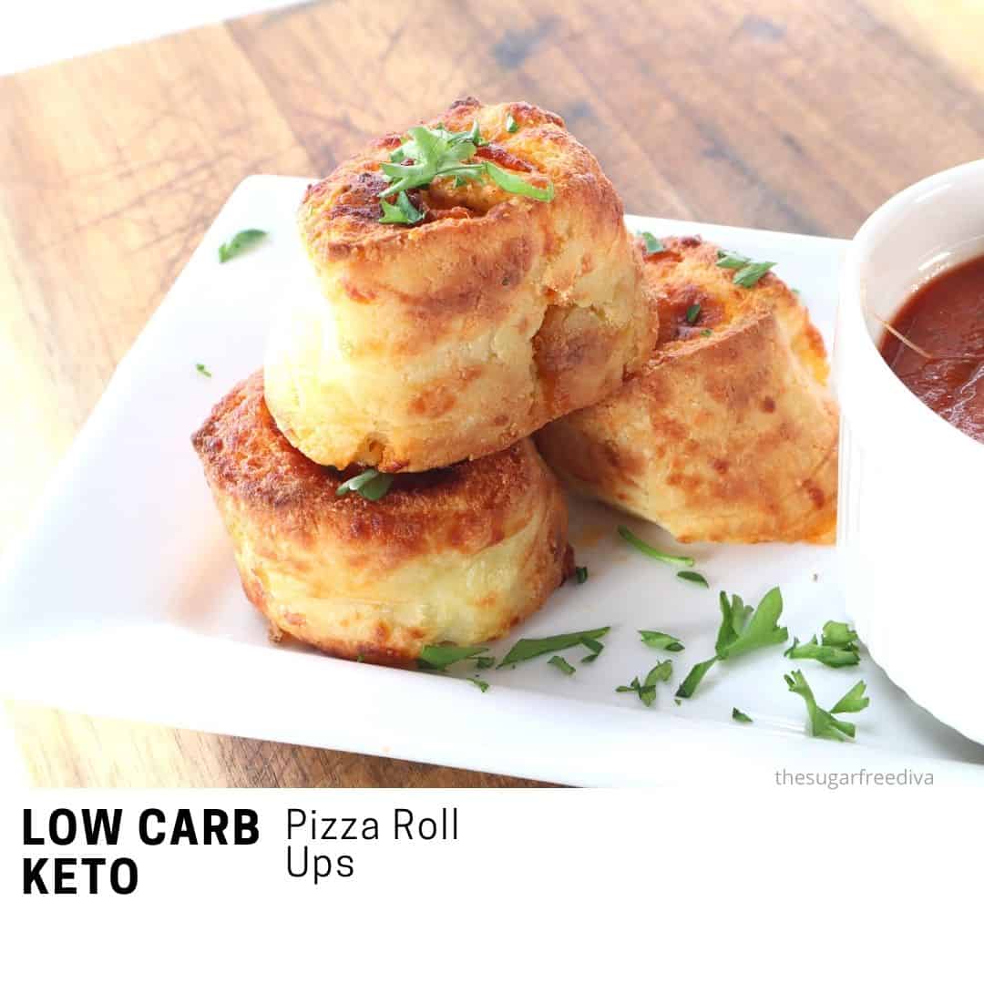 Keto Low Carb Pizza Roll Ups