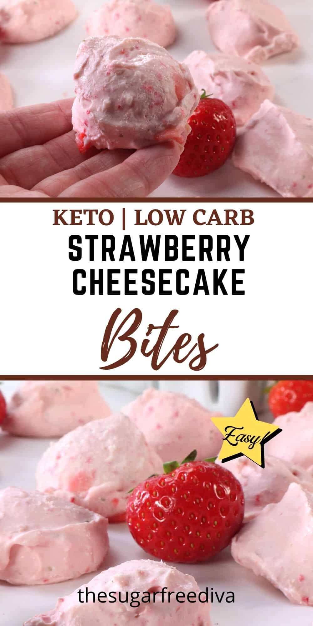  Keto Low Carb Strawberry Cheesecake Bites