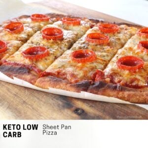 Keto Low Carb Sheet Pan Pizza
