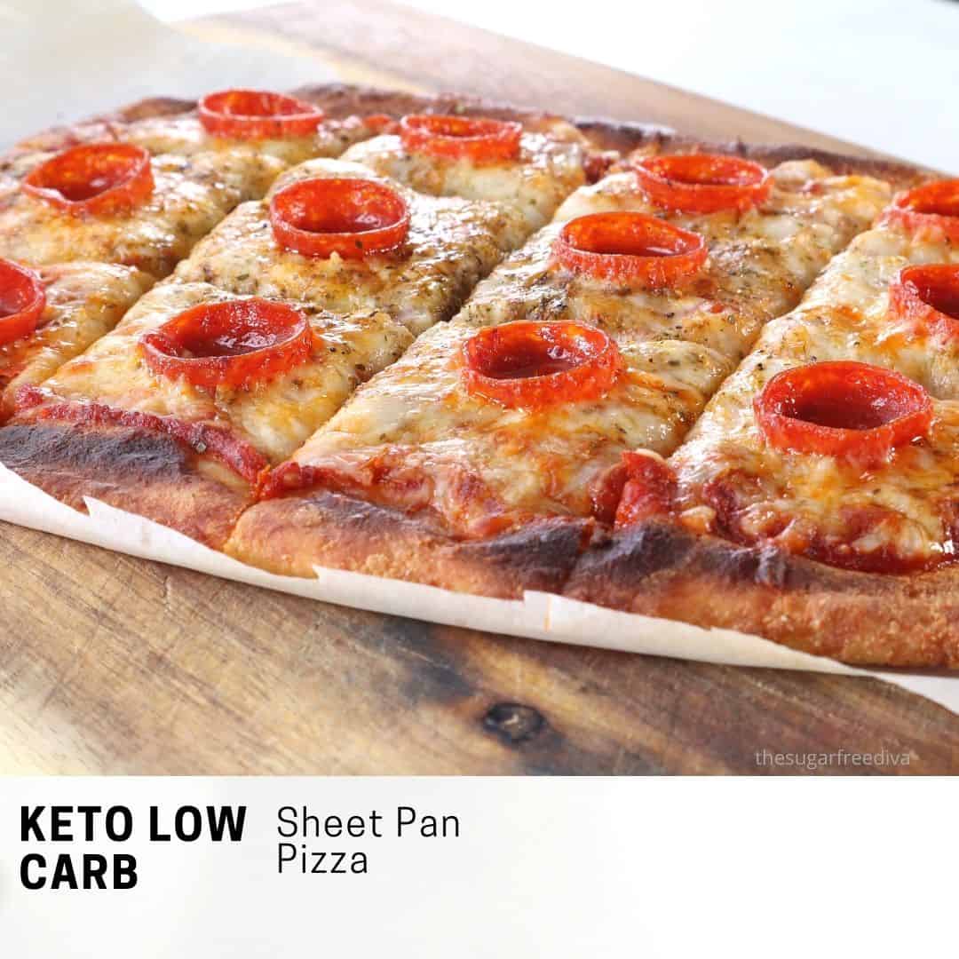 Easy Keto Sheet Pan Pizza