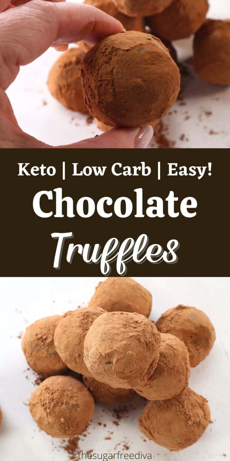 Sugar Free Chocolate Truffles (keto, low carb ) THE SUGAR FREE DIVA