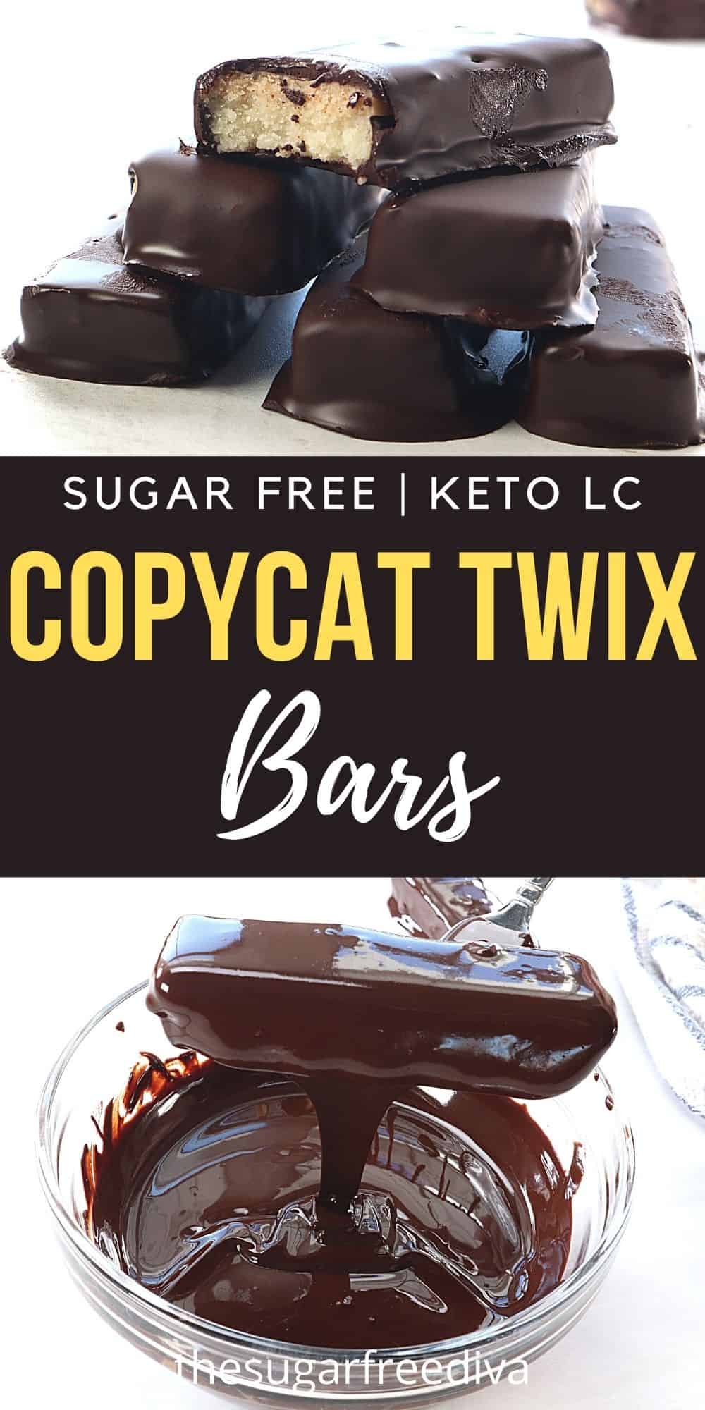 Sugar Free Copycat Twix Bars