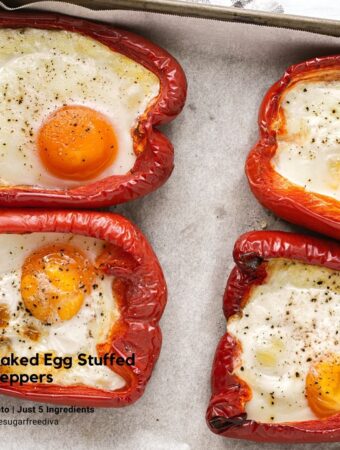 Keto Baked Egg Stuffed Peppers