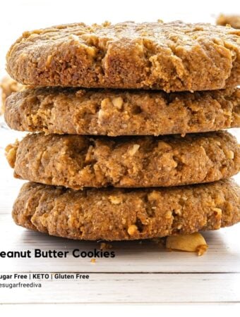 Vegan Keto Peanut Butter Cookies