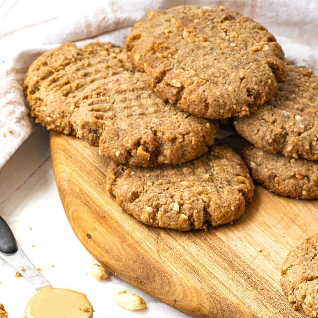 Vegan Keto Peanut Butter Cookies 