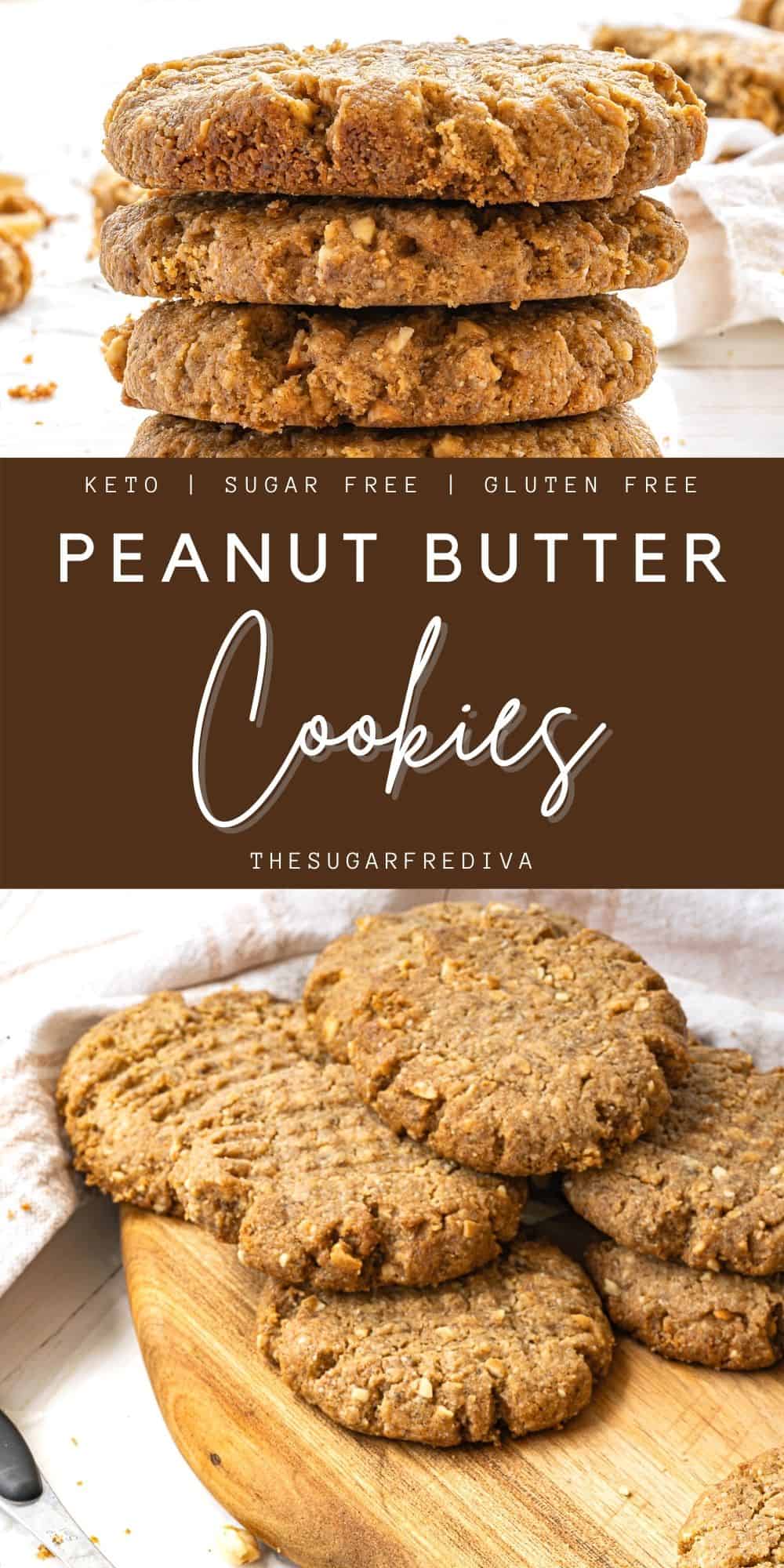 Vegan Keto Peanut Butter Cookies 