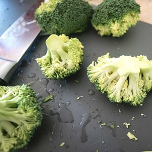 cut up broccoli