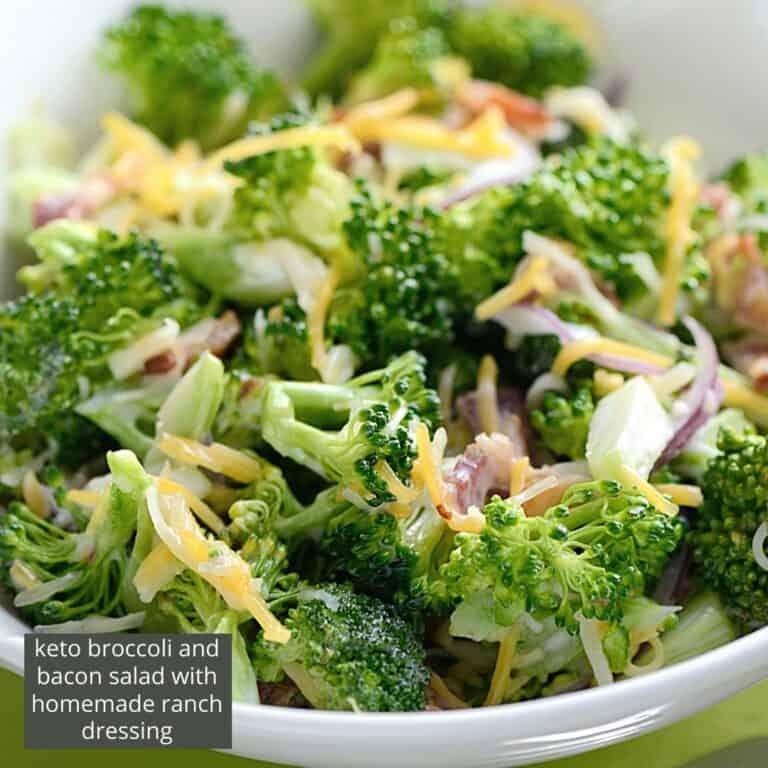 Keto Bacon and Broccoli Salad in Ranch Dressing THE SUGAR FREE DIVA
