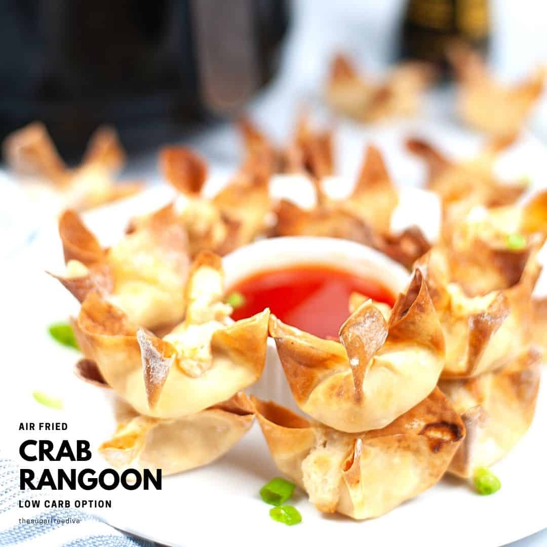 Low Carb Air Fried Crab Rangoon