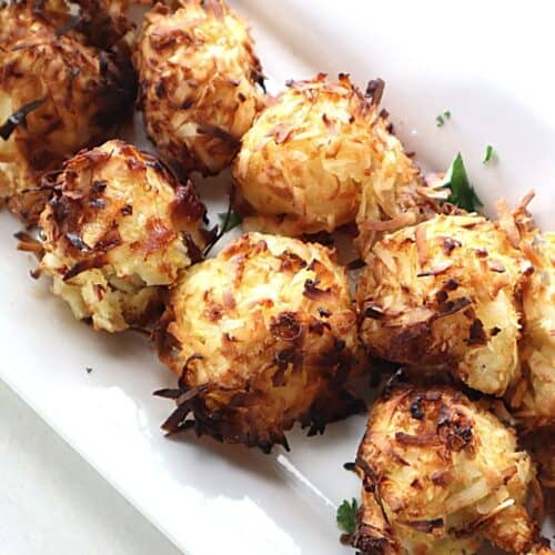 Low Carb Air Fried Coconut Scallops