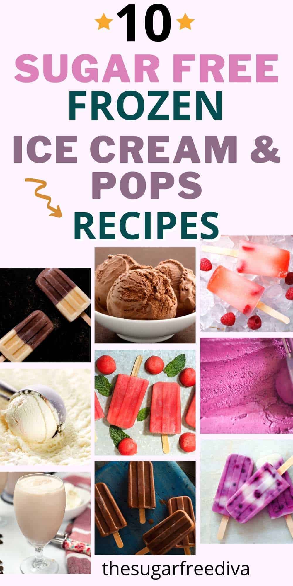 10 Sugar Free Frozen Ice Cream and Popsicle Recipes