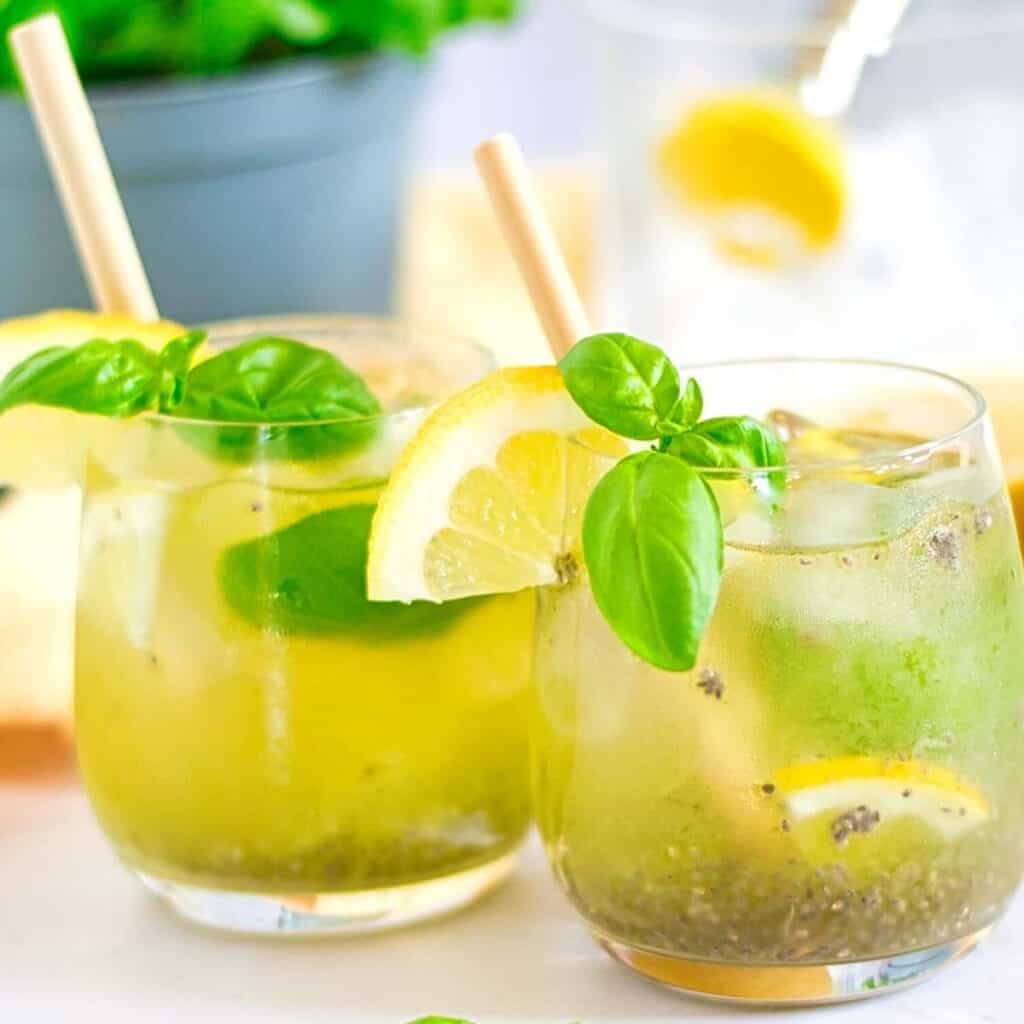 Sugar Free Basil Lemonade THE SUGAR FREE DIVA