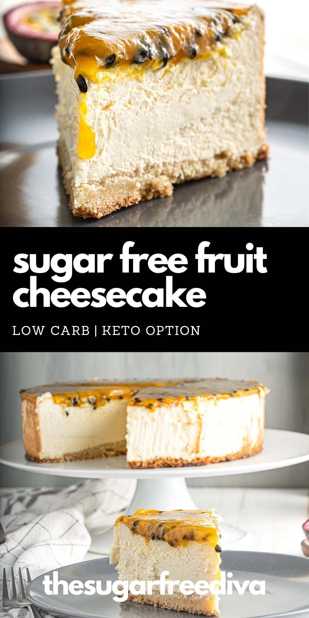 Cheesecake de frutas sin azúcar