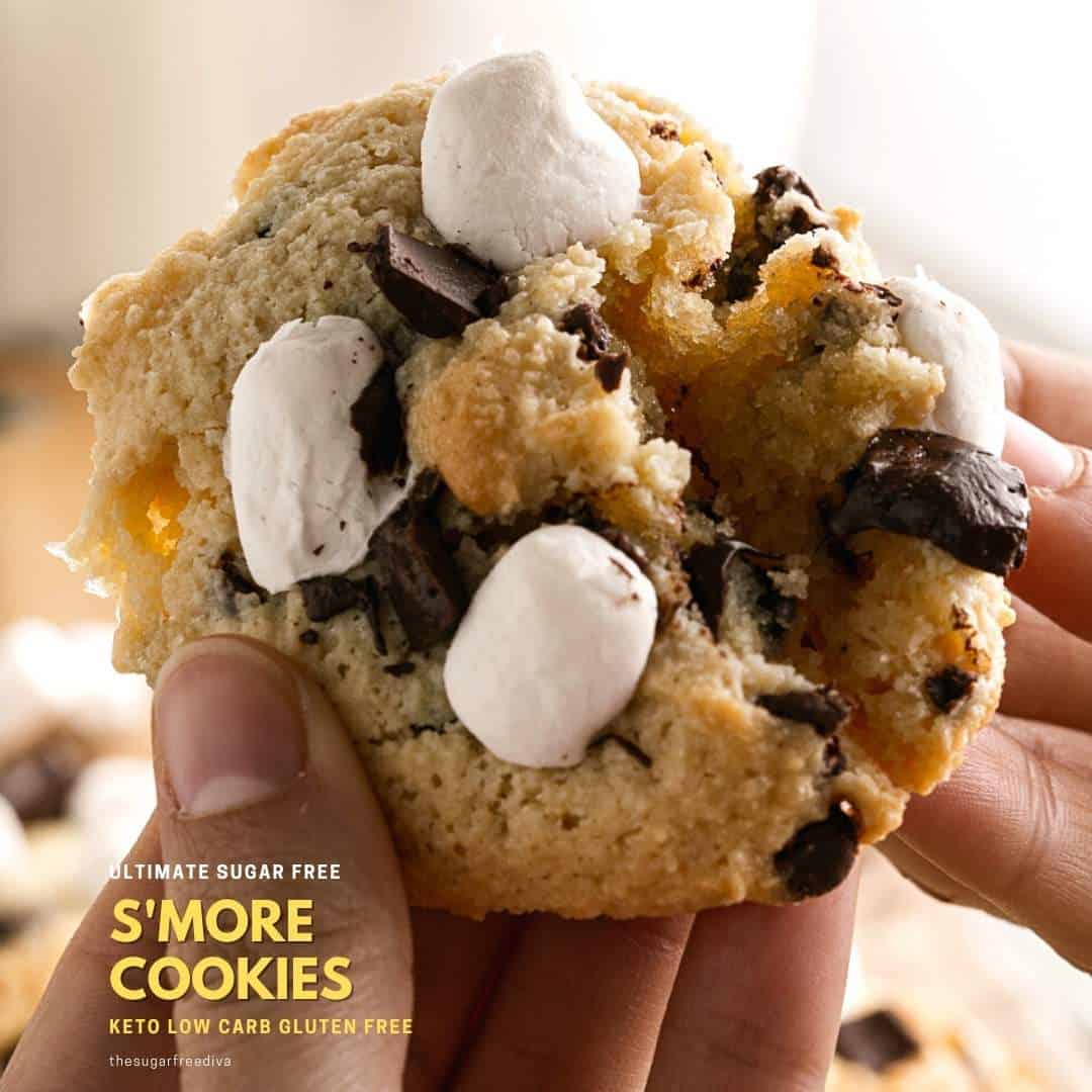Ultimate Sugar Free SMore Cookies