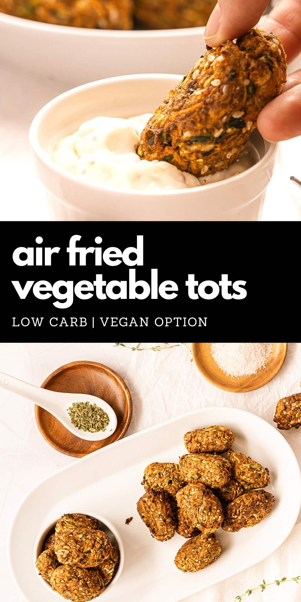 Low Carb Air Fried Veggie Tots