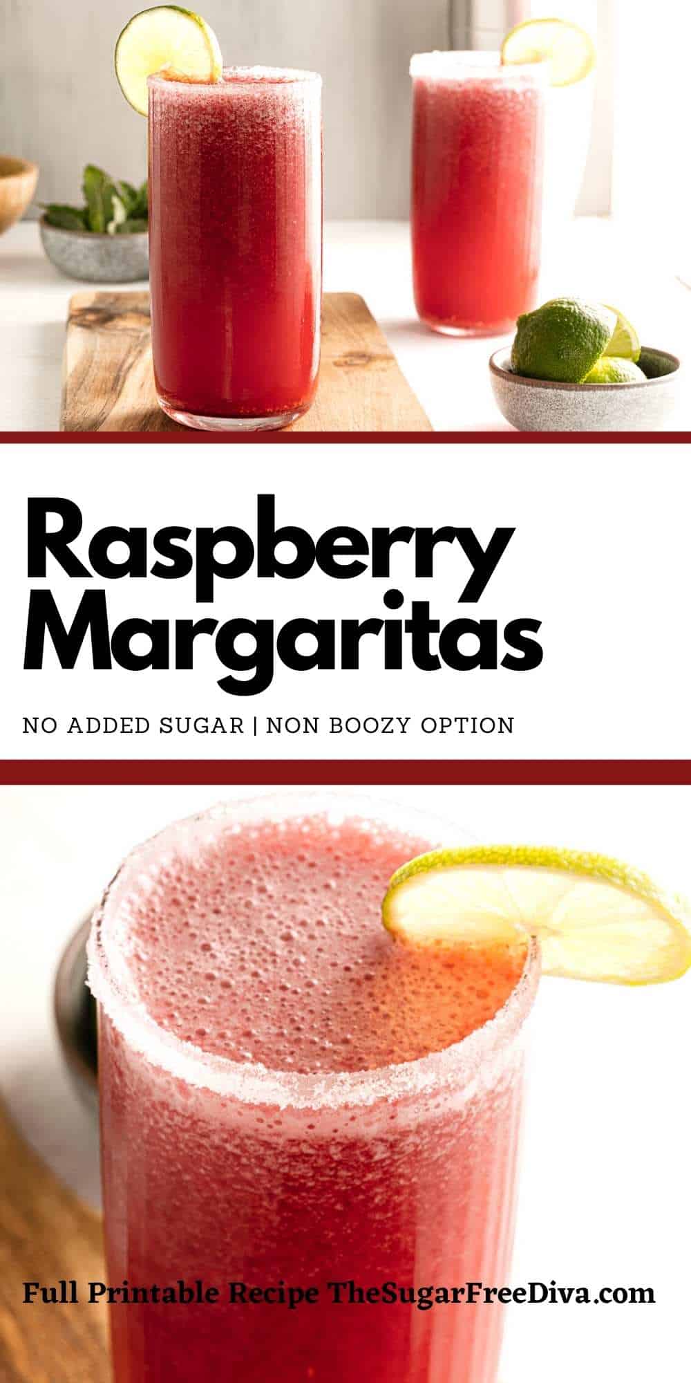 Sugar Free Raspberry Margaritas