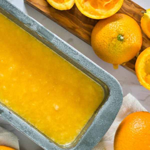 Sorbete de naranja sin azúcar