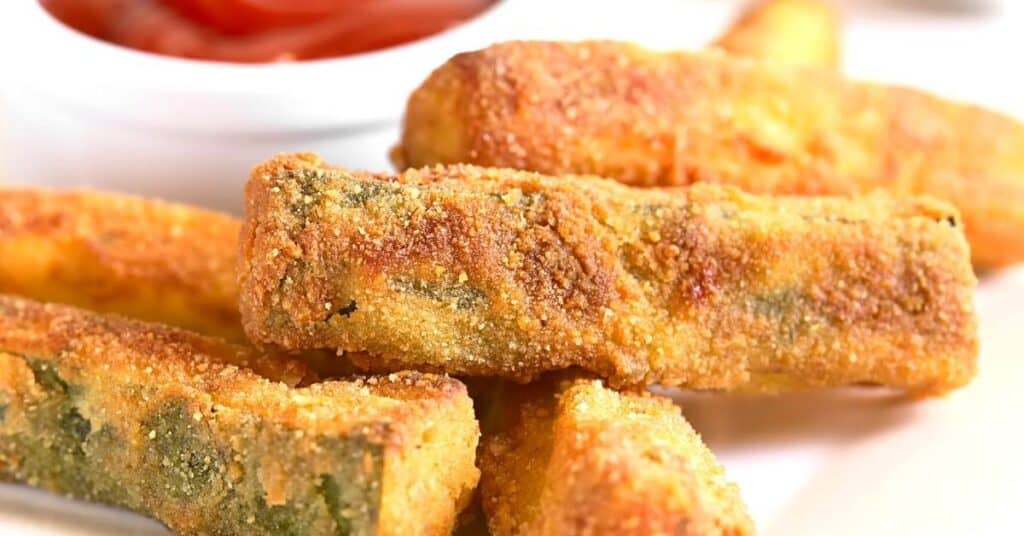 Low Carb Air Fried Zucchini Sticks THE SUGAR FREE DIVA