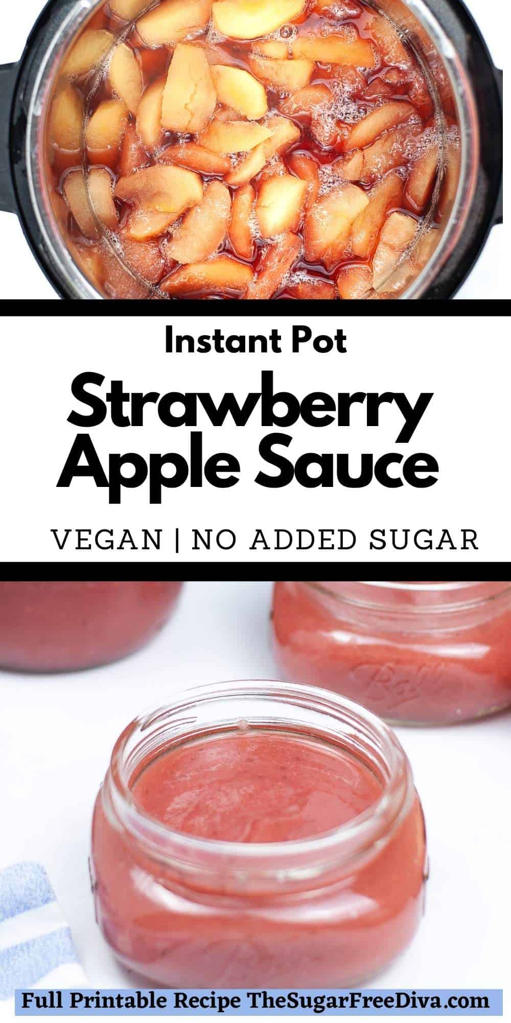 Instant Pot Strawberry Applesauce 