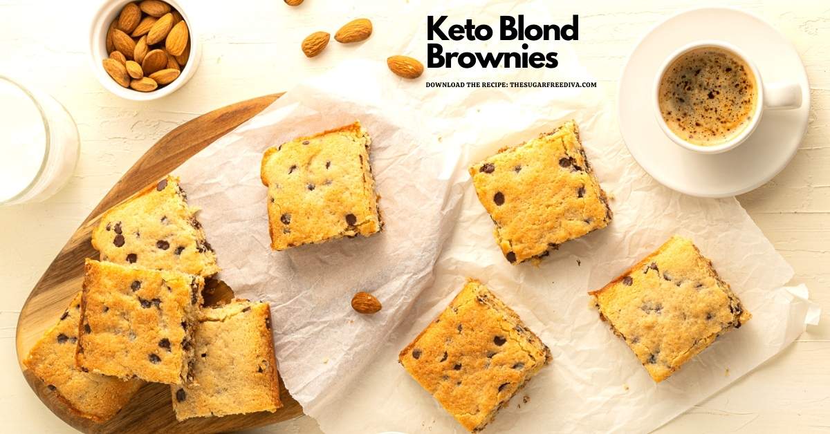 Keto Sugar Free Blond Brownies 
