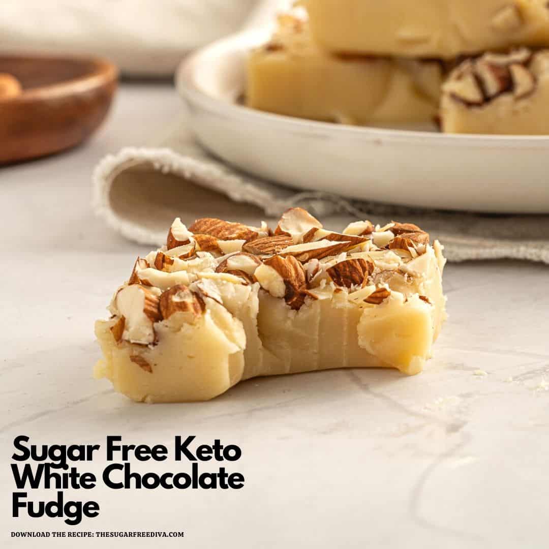 Sugar Free Keto White Chocolate Fudge