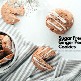 Sugar Free Ginger Pecan Cookies