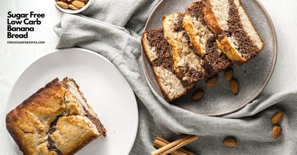 Sugar Free Low Carb Banana Bread - THE SUGAR FREE DIVA