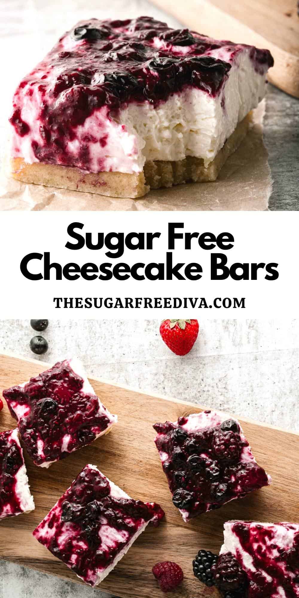 Sugar Free Cheesecake Bars