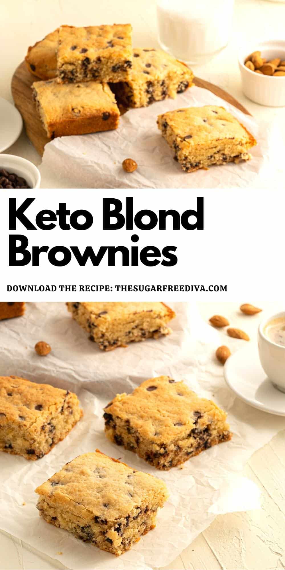 Keto Sugar Free Blond Brownies