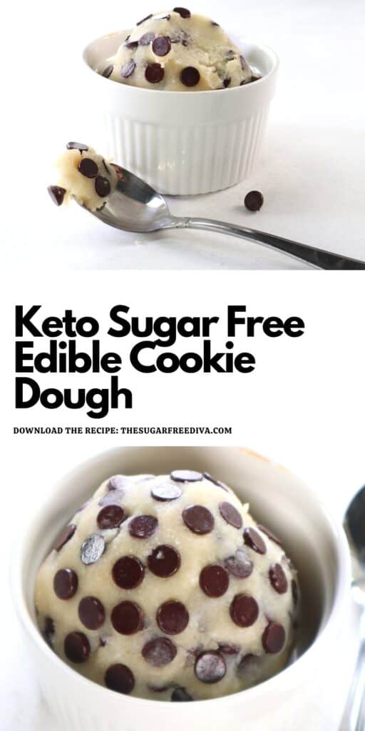 Sugar Free Keto Edible Cookie Dough - THE SUGAR FREE DIVA