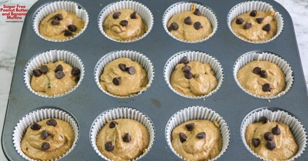 Sugar Free Peanut Butter and Banana Muffins THE SUGAR FREE DIVA