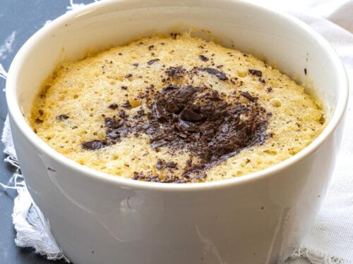 Sugar Free Chocolate Chunk Mug Cake