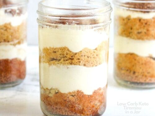 Low Carb Keto Tiramisu in a Jar