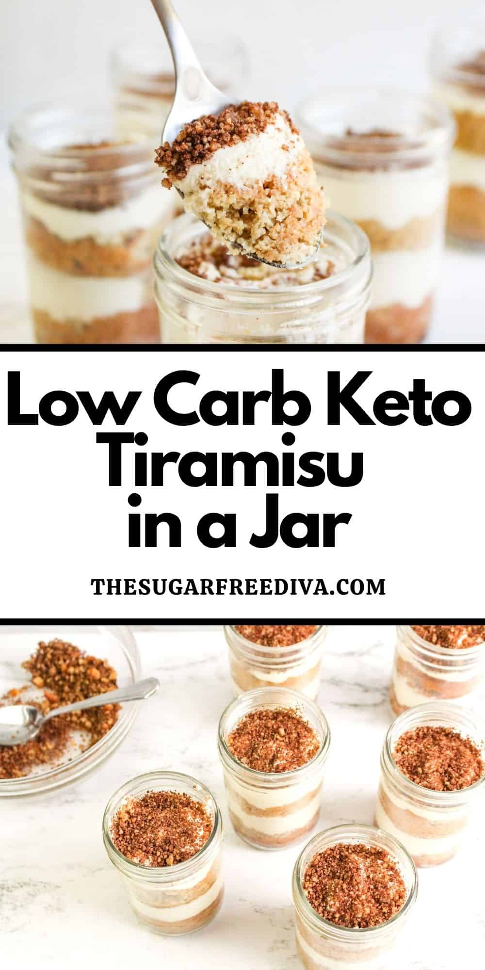 Low Carb Keto Tiramisu in a Jar