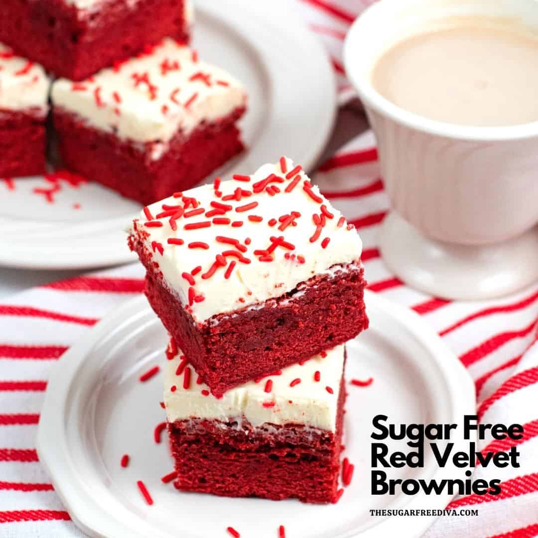 Sugar Free Red Velvet Brownies