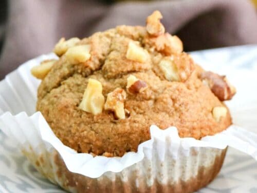 Sugar Free Flourless Banana Muffins