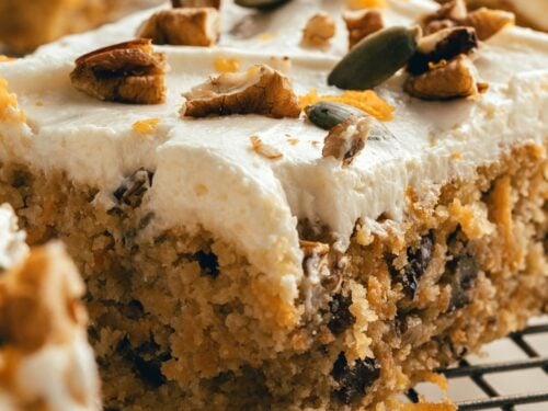 Sugar Free Carrot Cake Bars