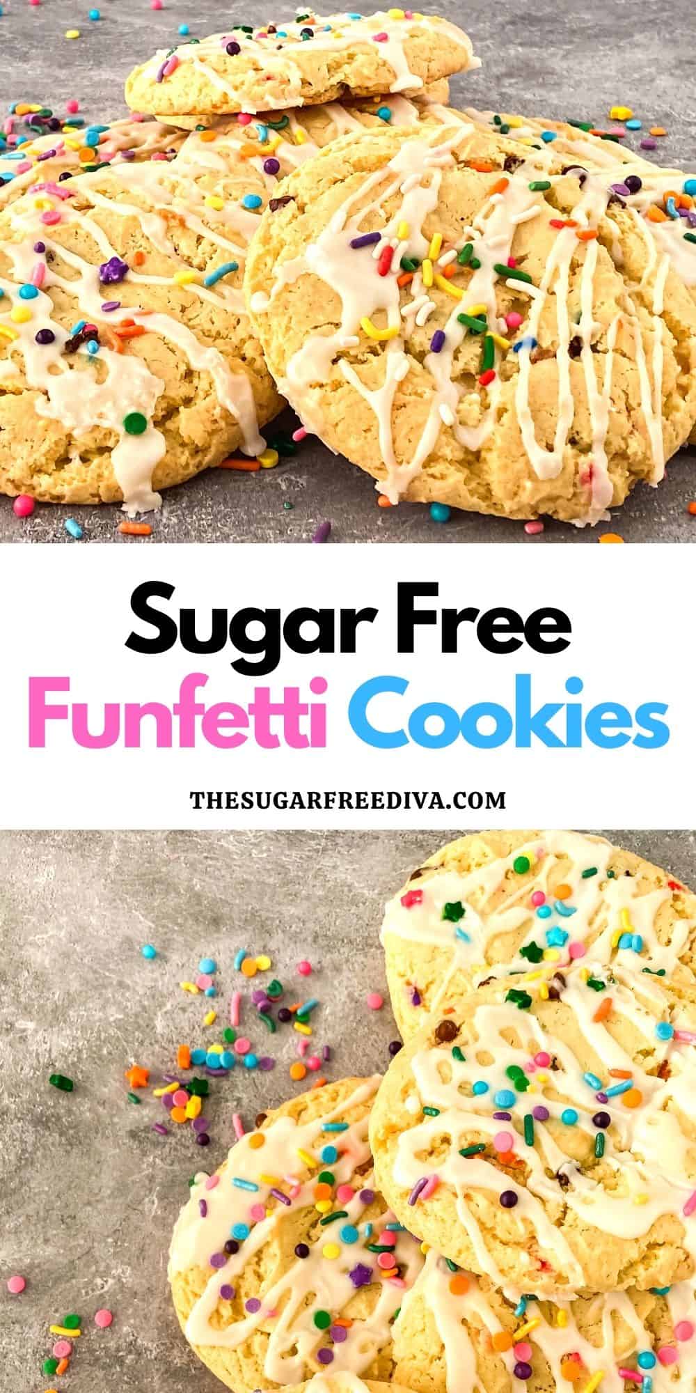 Sugar Free Funfetti Cookies - THE SUGAR FREE DIVA