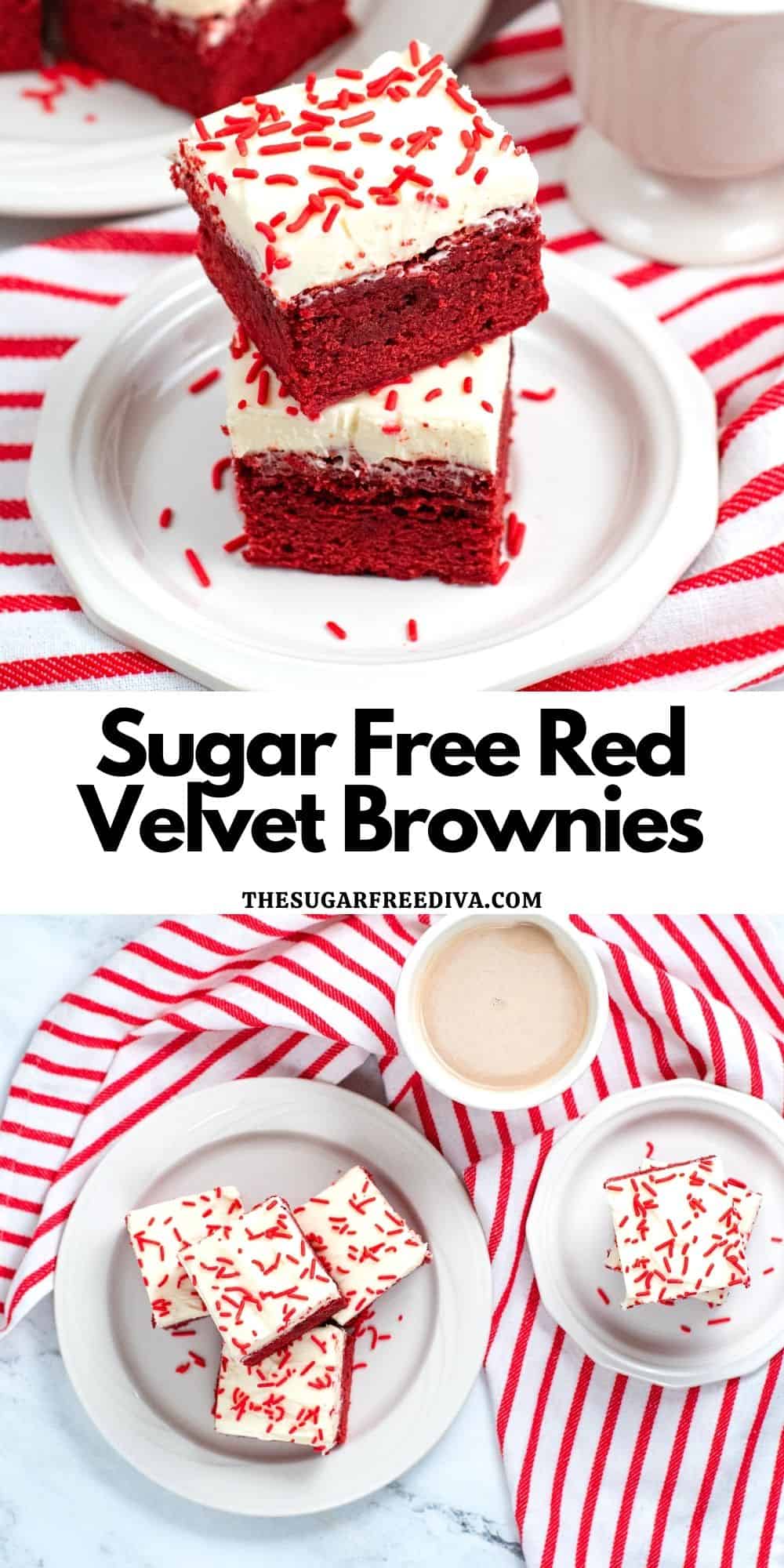 Sugar Free Red Velvet Brownies