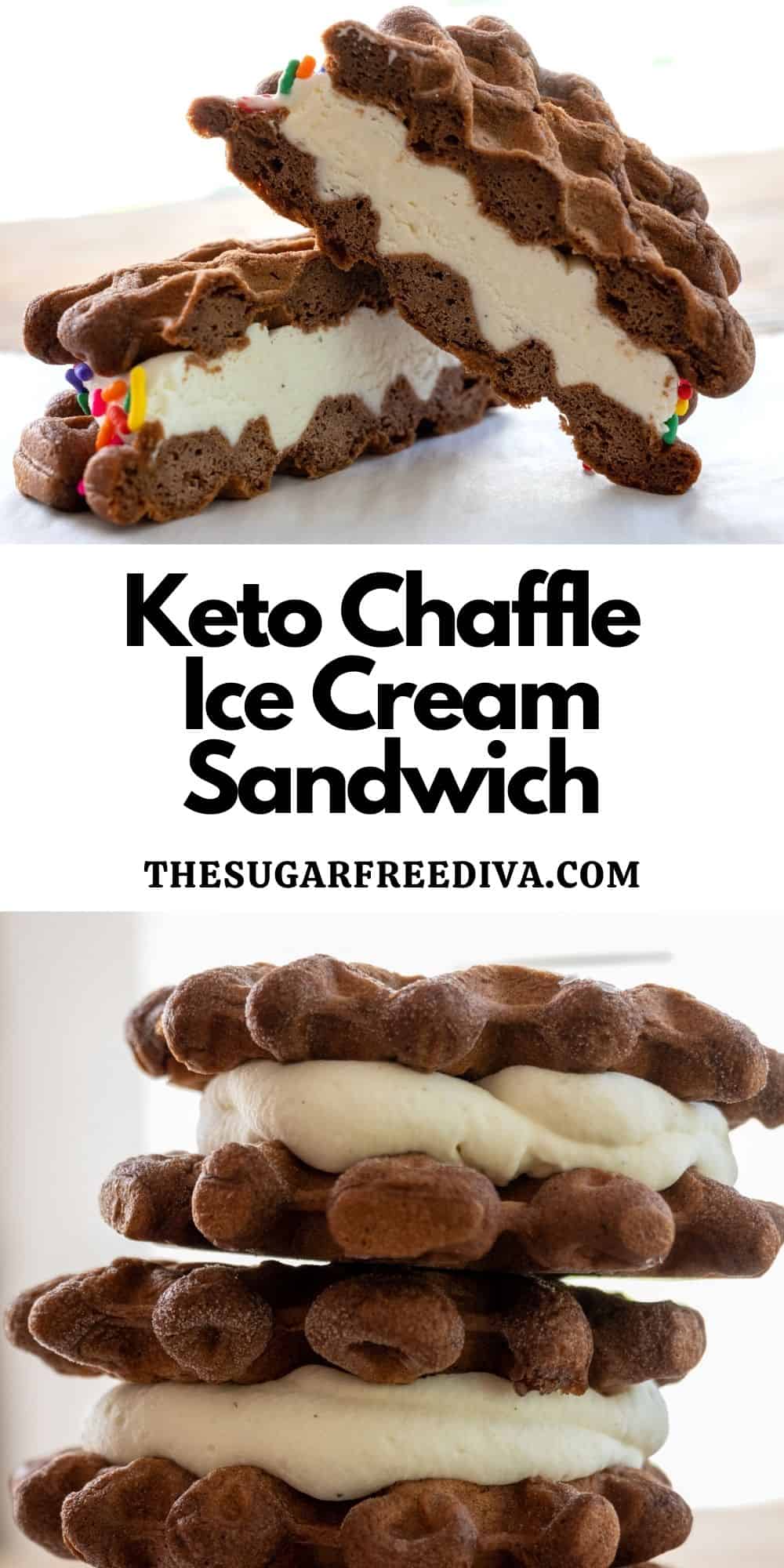 Keto Chaffle Ice Cream Sandwich