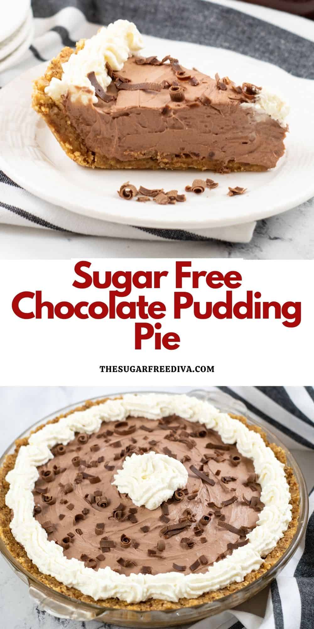 Sugar Free Chocolate Pudding Pie