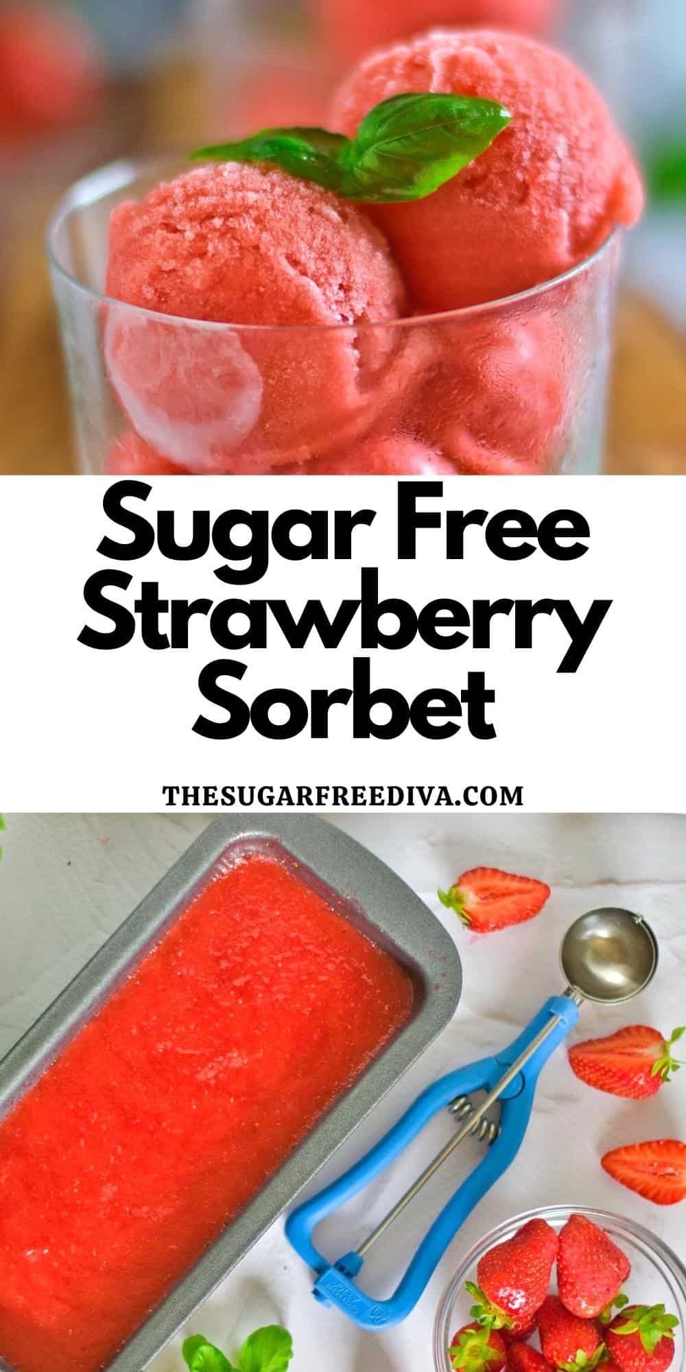 Sugar Free Strawberry Sorbet