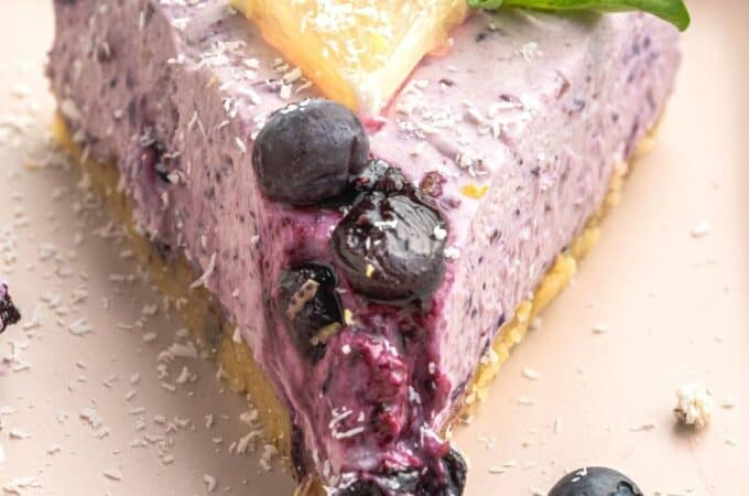 Sugar Free Blueberry Cheesecake