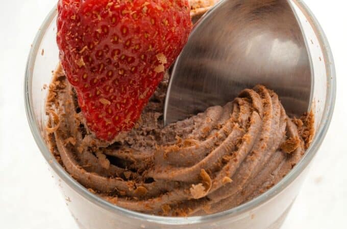 Sugar Free Chocolate Cheesecake in a Jar