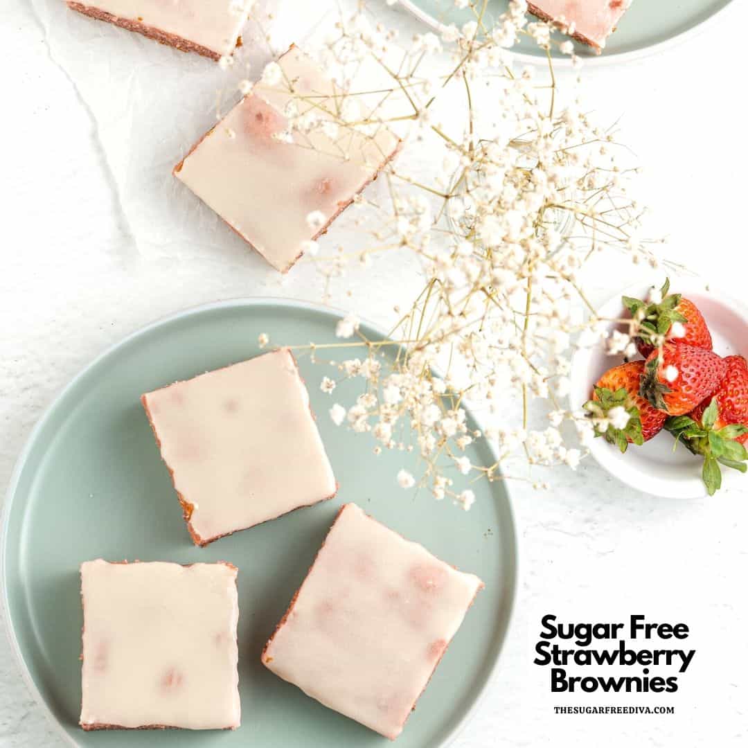 Sugar Free Strawberry Brownies