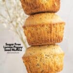 Sugar Free Lemon Poppy Seed Muffins